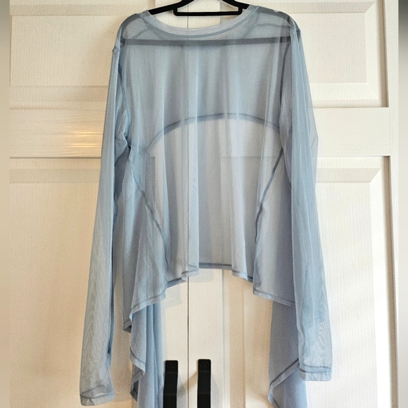 POPFLEX Tops - Popflex Bow Back Mesh Reversible Long Sleeve Top